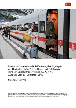 (Integrierte) Reservierung (SCIC-NRT) Ausgabe Vom 13