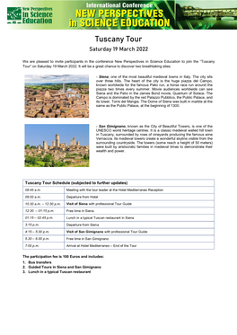 Guided Tour of Tuscany