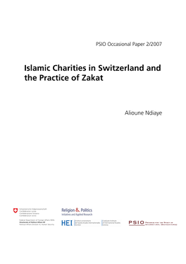 Islamic Charities in Switzerland and the Practice of Zakat