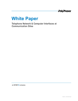 Telephone Network & Computer Interfaces at Communication Sites