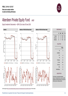 Aberdeen Private Equity Fund APEF Equity Investment Instruments — GBP 0.02 at Close 29 June 2018