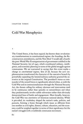 Cold War Metaphysics 61