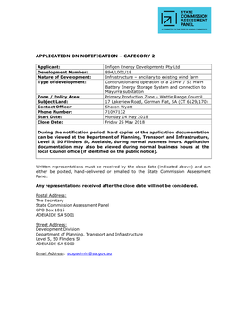 Application on Notification – Category 2
