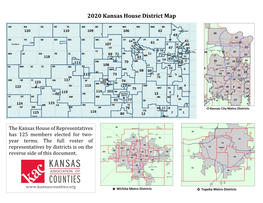 2020 Kansas House District Map