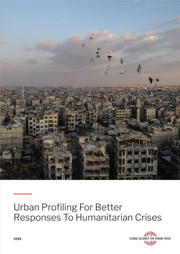 Urban Profiling for Better Responses to Humanitarian Crises