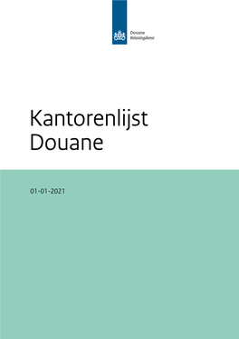 Kantorenlijst Douane