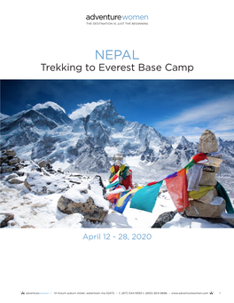 Trekking to Everest Base Camp