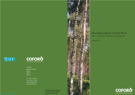 The Improvement of Irish Birch Phase 1: Selection of Individuals and Populations