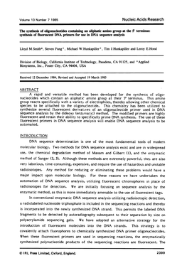 Nucleic Acids Research