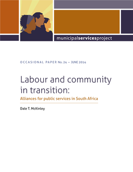 Labour and Community in Transition: Alliances for Public Services in South Africa