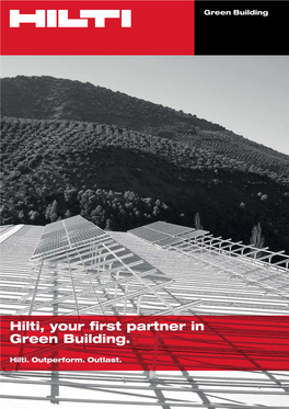 Hilti, Your First Partner in Green Building