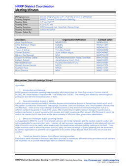 Meeting Minutes Template