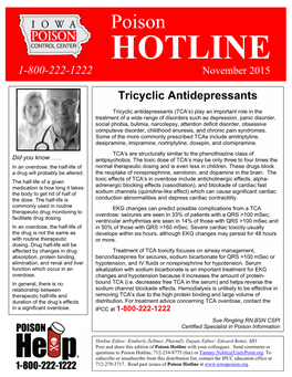 Tricyclic Antidepressants