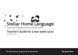 Teacher's Guide for a Two-Week Cycle