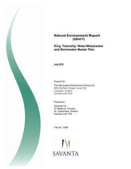 Natural Environment Report (DRAFT)