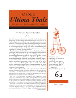 Ultima Thule JOURNAL of the FARTHEST PLACES