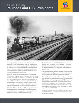 Railroads and U.S. Presidents Fact Sheet