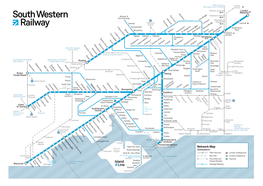 Network Map Hamworthy Isle of Ryde Esplanade Connections To: Holton Heath Yarmouth Wight Wareham Ryde St