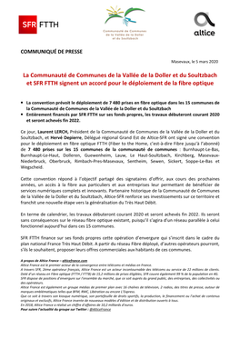 06.03.2020 La Communauté De Communes De La Vallée De La