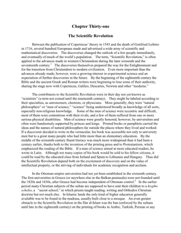 Chapter Thirtyone. the Scientific Revolution.Pdf