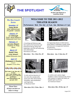 2011-2012 Season Newsletter