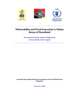 Vulnerability and Food Insecurity in Urban Areas of Swaziland