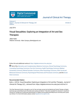 Visual Sexualities: Exploring an Integration of Art and Sex Therapies