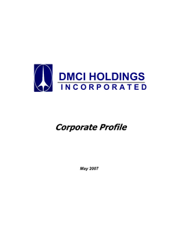 Dmci Holdings I N C O R P O R a T E D