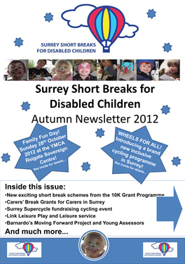 Surrey Short Breaks for Disabled Children Spring Newsletter 2012