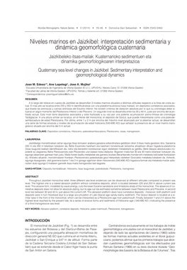 Niveles Marinos En Jaizkibel: Interpretación Sedimentaria Y