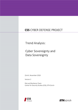 Trend Analysis: Cyber Sovereignty and Data Sovereignty