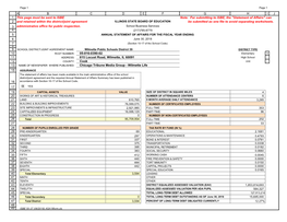 Annual Statement of Affairs (ASA) (50-37)