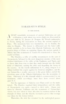Naram-Sin's Stele