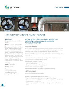 JSC Gazprom Neft Omsk Refinery