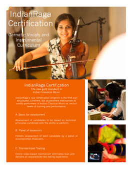 Carnatic Vocals and Instrumental Syllabus Levels 1-10