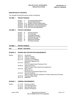 Hb Lee Hvac Upgrades Specifications