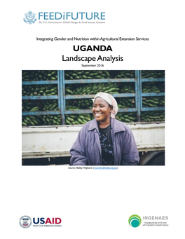 UGANDA Landscape Analysis September 2016