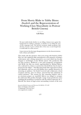 From Shorty Blake to Tubby Binns: <Italic>Dunkirk</Italic>