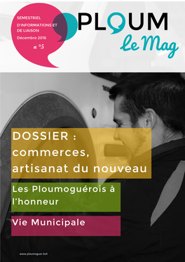 DOSSIER : Commerces, Artisanat Du Nouveau