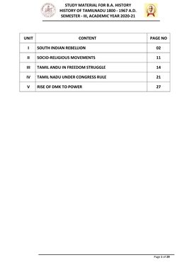 History of Tamilnadu (1800