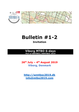 Bulletin #1-2 Invitation