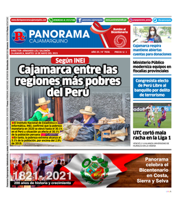 Cajamarca Entre Las Regiones Más Pobres Del Perú