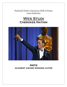 Wes Studi Cherokee Nation