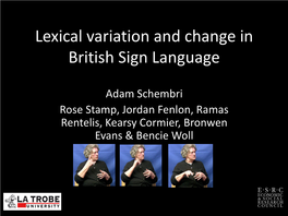 Sociolinguistic Variation and Change in British, Australian and New