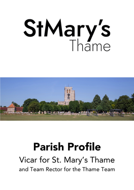 Parish Profile Vicar for St