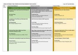 Urban Sustainabilty R&D Congress 2019 Detailed