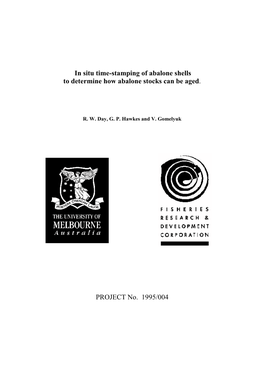 In Situ Time-Stamping of Abalone Shells to Determine How Abalone Stocks Can Be Aged