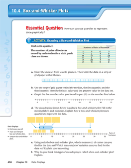 Box-And-Whisker Plots 10.4