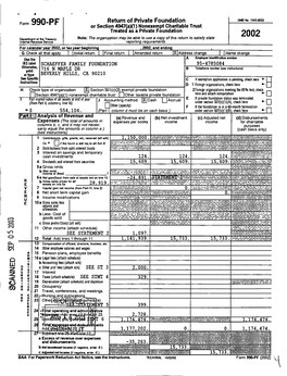 ~Form990-PF Or Section 4947(Ax1) Nonexempt Charitable Trust Treated As a Private Foundation