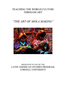 Molas-Elementary Level Lesson Plan